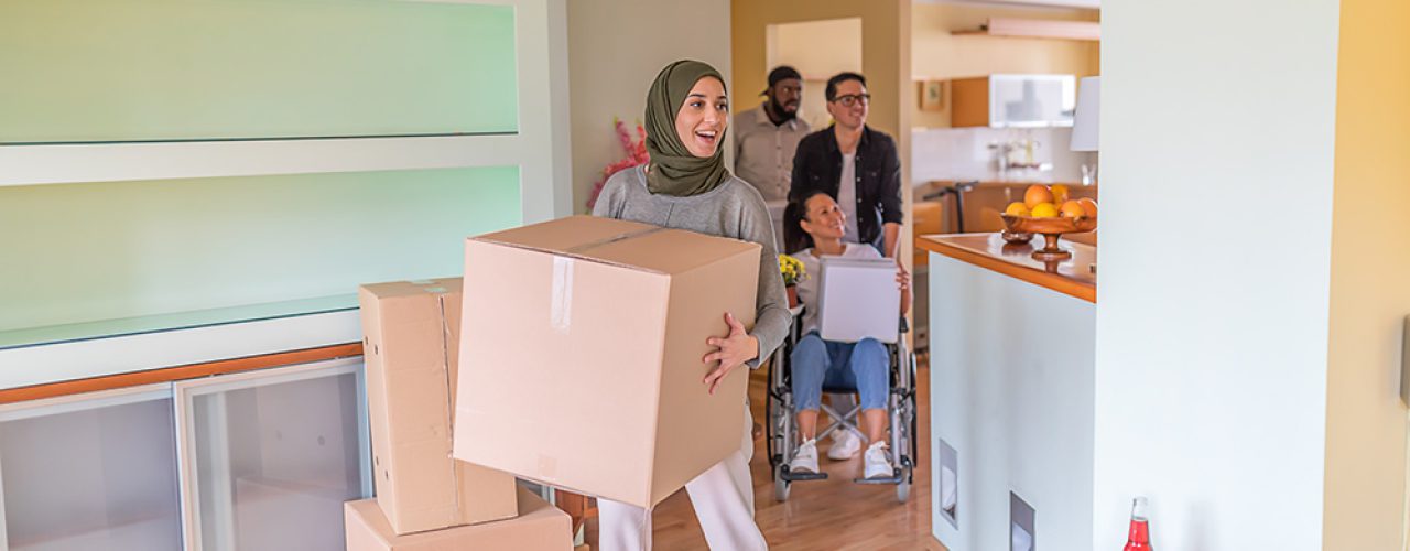 Family moves into new home